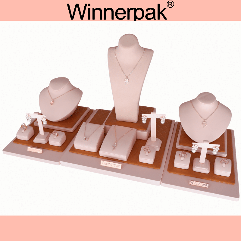 jewellery-counter-display-pink-with-checkered-inlay