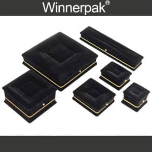 wholesale flocked velvet jewelry boxes 