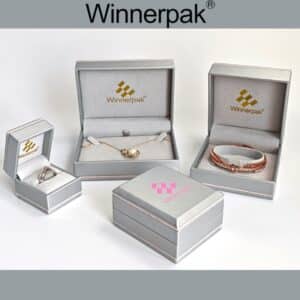 ST05 Grey Leatherette Jewelry Boxes Wholesale | Custom Packaging China